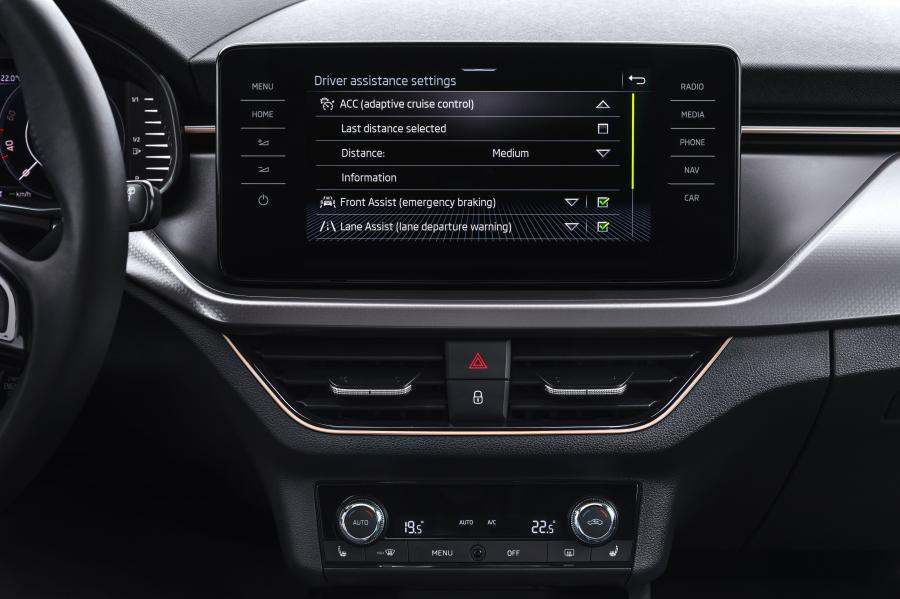 Детали интерьера Skoda Kamiq 2019 года  (WW) (фото 70 из 217)